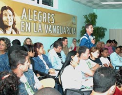 Delegados e invitados al V Pleno del Comit� Nacional de la UJC