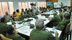 Puesto de Mando del Consejo Provincial de Defensa de Ciudad de la Habana en Meteoro 2007 