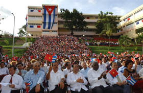 Un acto de solidaridad con Vietnam tuvo lugar en el Politcnico de Informtica Mariana Grajales, centro que qued oficialmente inaugurado.
