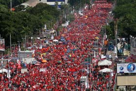 El acto de este viernes cerr� la campa�a por el S� a la Reforma.