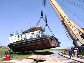 La patana de 360 toneladas de peso bruto regresa al mar.Foto: Roberto_D�az