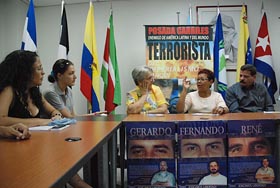 Familiares de los Cinco y vctimas de Posada Carriles y el terrorismo se reunieron en Caracas.
