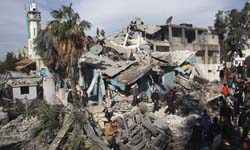 el pueblo palestino es sometido diariamente a la violencia.