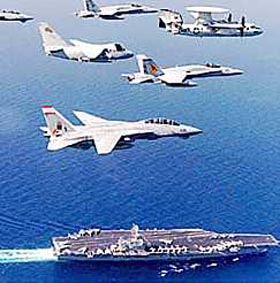 En el Golfo P�rsico hay una amplia dotaci�n de guerra.