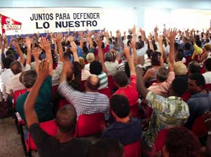 Los trabajadores, en la Asamblea General, eligen al Comit� de Expertos. 