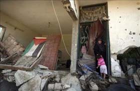 Las instantneas evidencian los actos vandlicos contra los hogares palestinos. Foto: EFE