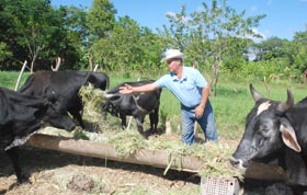 Higinio Orlando Rodr�guez, presidente de la CCS 13 de Marzo, estima que existen las condiciones para que la leche no sea adulterada. Foto: Otmaro Rodr�guez