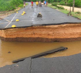 Las afectaciones a los viales fueron de las m�s significativas.