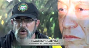 Rodrigo Londo�o Echeverri (alias Timole�n Jim�nez, Timochenko), Comandante del Estado Mayor Central de las FARC-EP.