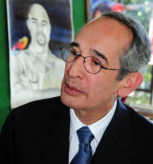 El expresidente guatemalteco lvaro Colom. Foto: Jorge Luis Gonzlez