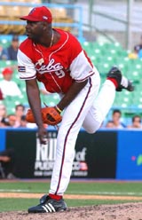 Lazo, abridor en Pinar, relevista en el Cuba. Foto: Ricardo Lpez Hevia