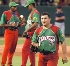 Ubisney permiti� un sencillo en ocho innings. 