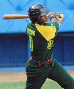 Reidel �lvarez fue la buj�a de la ofensiva vueltabajera. Foto: Ricardo L�pez Hevia.