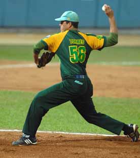 Yosvani Torres fue un coloso en el box del Gir�n. FOTO: RICARDO L�PEZ HEVIA