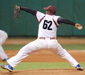 Yadier Pedroso reparti� una docena de ponches en siete innings. FOTO: RICARDO L�PEZ HEVIA