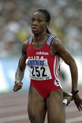 Ana Fidelia Quirot, mxima ganadora de medallas, con 8 de oro y 1 de plata.