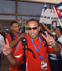 Los peloteros viajaron ayer a la sede del evento. Foto: Ricardo L�pez Hevia