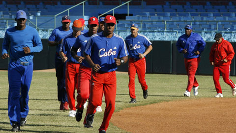 El equipo cubano, actual subcampen del Clsico Mundial de Bisbol