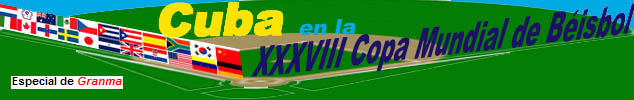 XXXVIII COPA MUNDIAL DE BISBOL