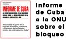 Informe de Cuba sobre el bloqueo