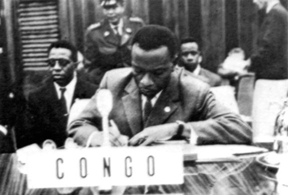 Participantes en la I Cumbre. En la foto el Representante de la Repblica del Congo, Cyrille Adoula.