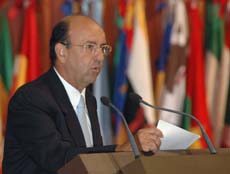 Carlos Lage Dvila en la inauguracin de la Conferencia Ministerial preparatoria de la XIV Cumbre del NOAL. Foto: Juvenal Baln