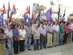 El pueblo santiaguero reclam, a la vez, la libertad de nuestros Cinco Hroes.Foto:JORGE LUIS GUIBERT