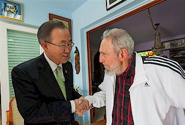 Treffen zwischen Fidel und Ban Ki-moon