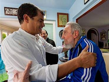 Fidel empfing Daniel, Evo und Correa 