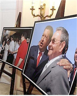 L’esposizione inaugurata nell’ICAP comprende 19 gigantografie, sulla relazione di Chávez con Cuba.