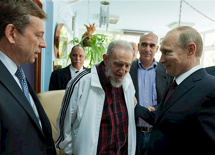 Fidel a reu le prsident Poutine